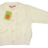 Jacheta tricotata baieti DENIS 0-12 luni, crem