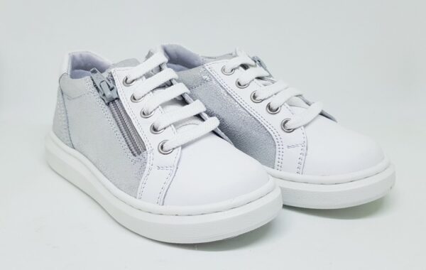 Pantofi sport fete piele naturala HK WHITE