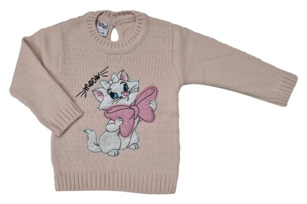 Bluza tricotata cu Pisicuta MARIE, roz