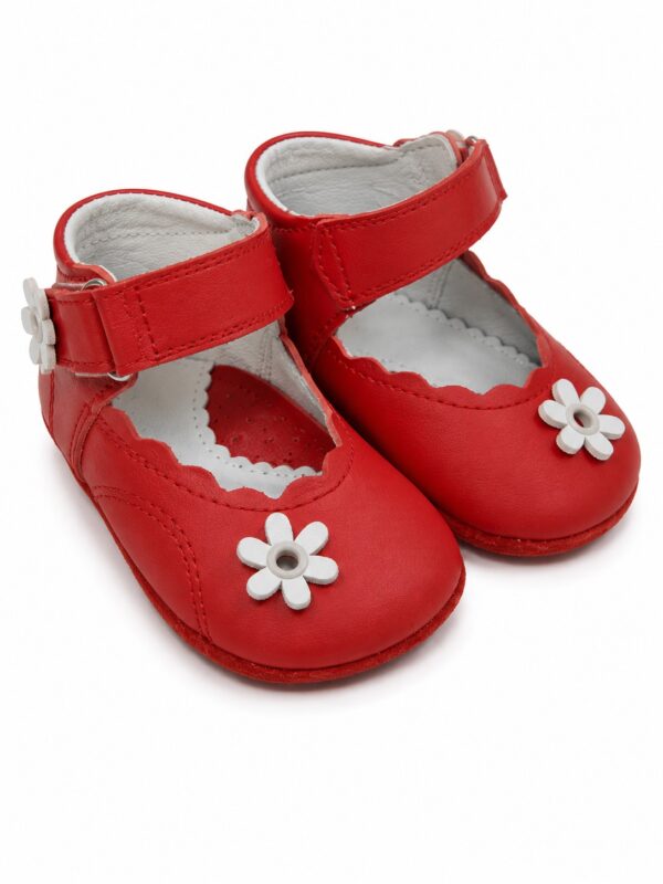 Pantofi rosii fetite piele naturala