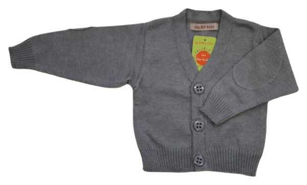 Jacheta tricotata baieti DOREL 0-12 luni, gri