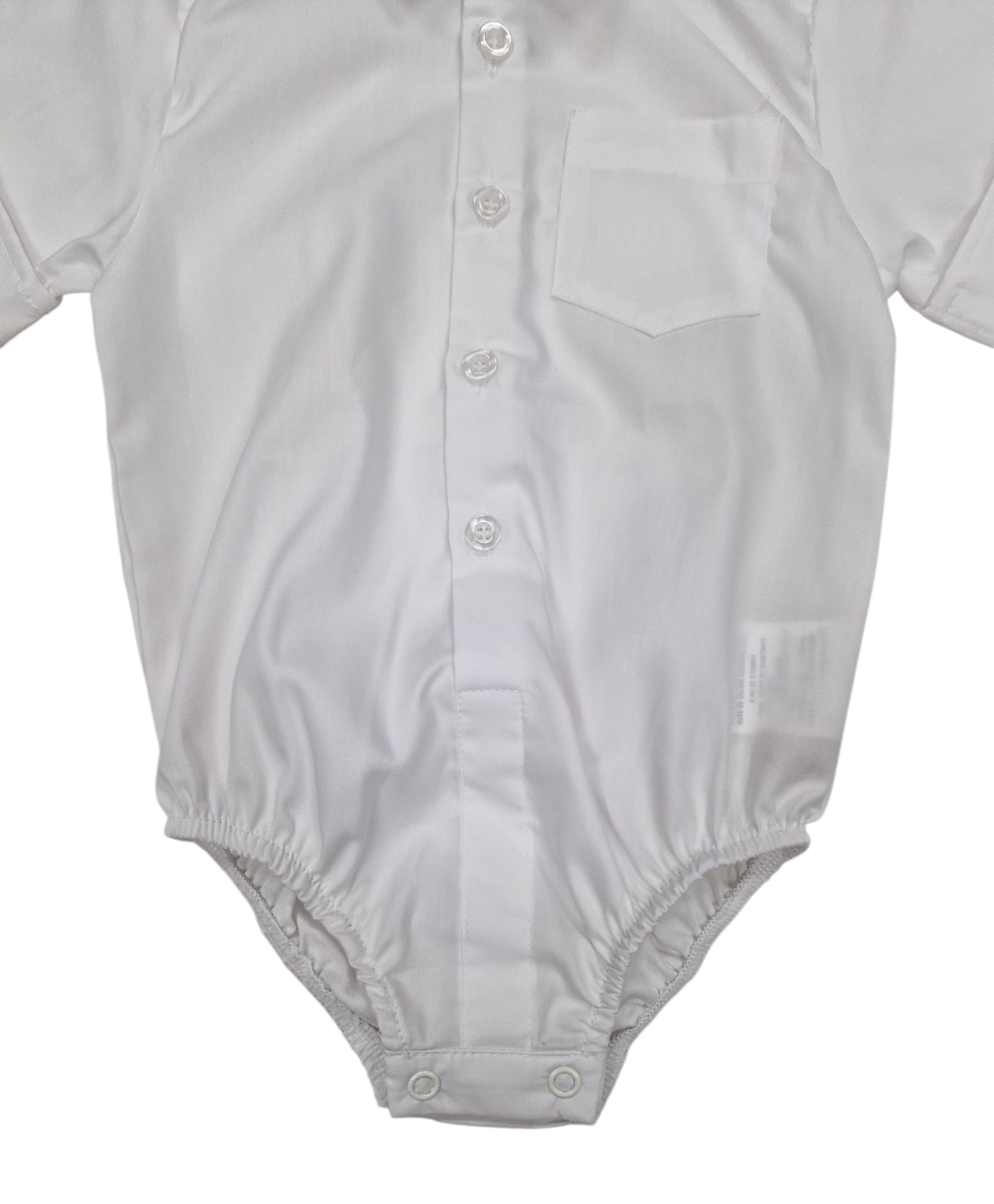 Camasa body baieti manecac scurta, alba1