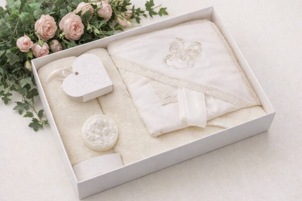 Trusou botez 8 piese IVORY BRODERIE