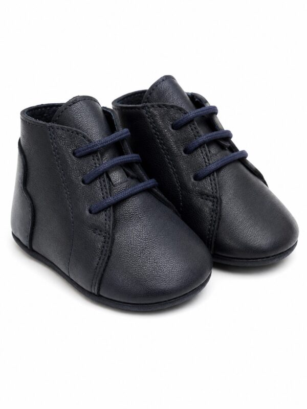 Pantofi botez bebelusi bleumarin