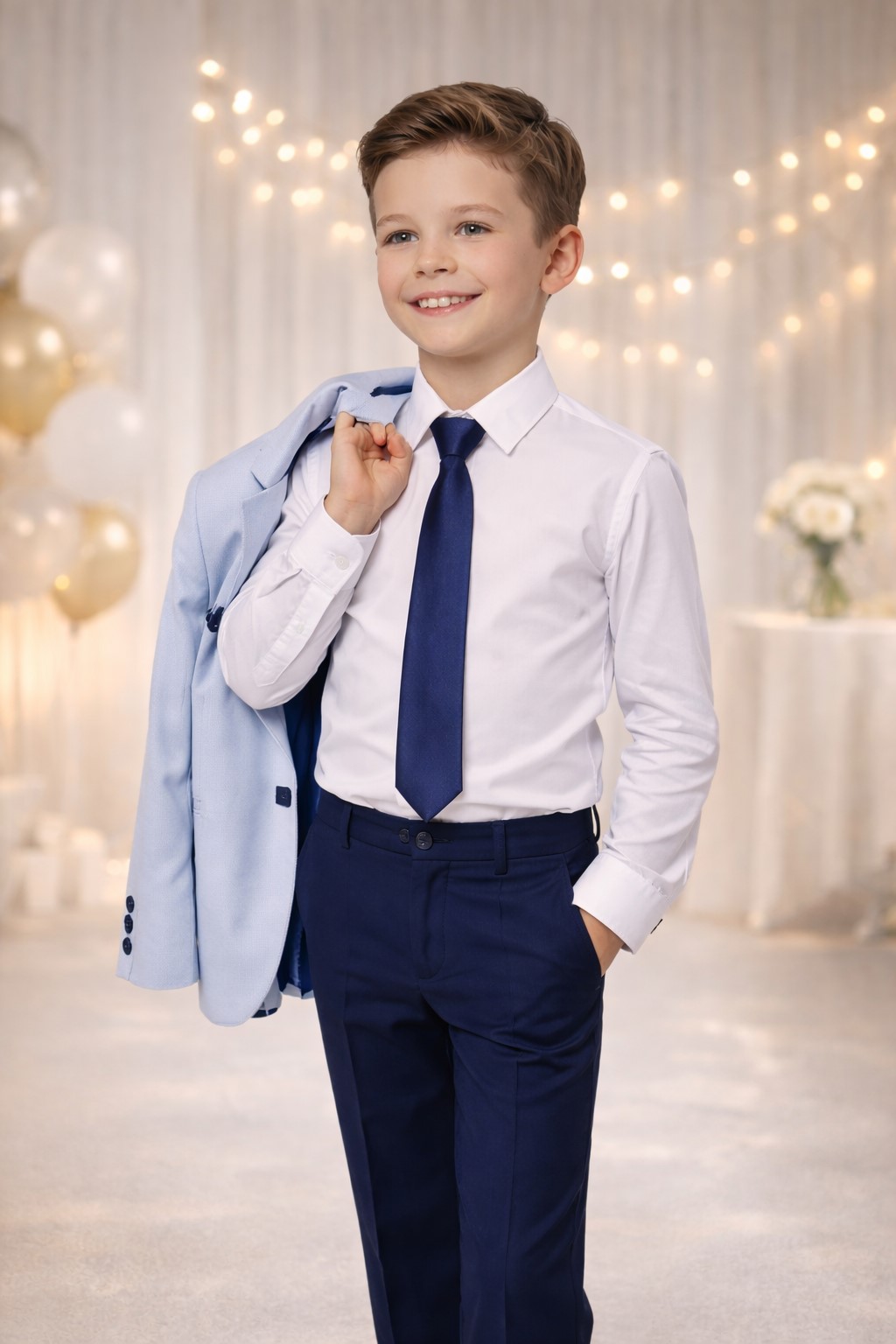 costum elegant baieti albastru2