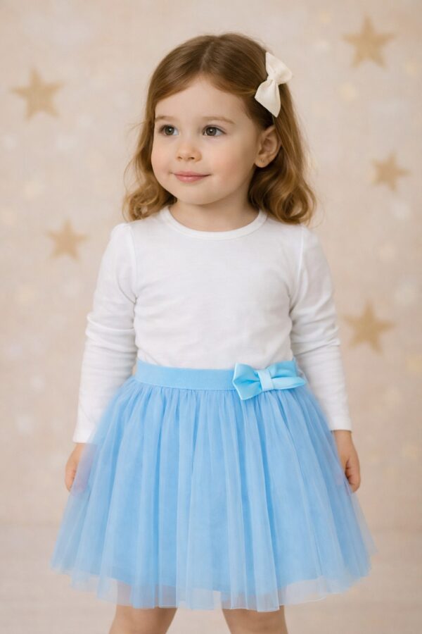 Fusta tulle fete ELSA albastra