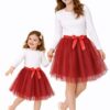 Fusta rosie tulle fete