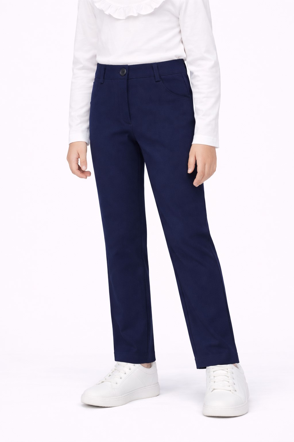pantaloni bleumarin scoala fete Lia