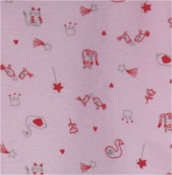 Salopeta din bumbac pentru fete LITTLE CATS roz