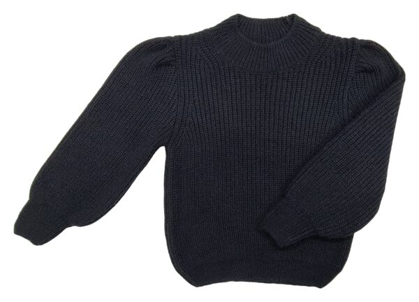 Pulover fete tricotat ANGORA, negru