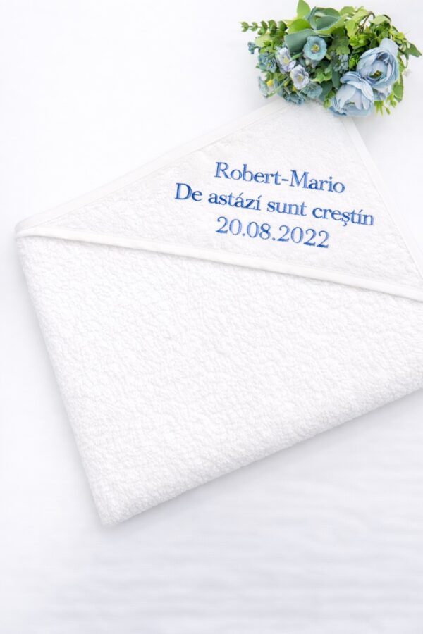 Prosop botez, Personalizat, alb