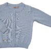 Jacheta tricotata copii MINORA, bleu blug
