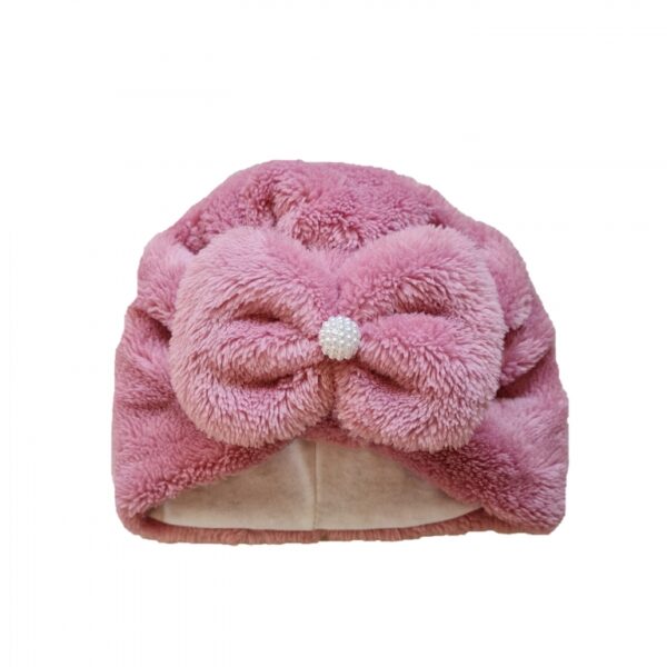 Turban fete gros de iarna, roz