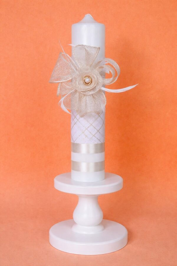Lumanare botez IVORY bej
