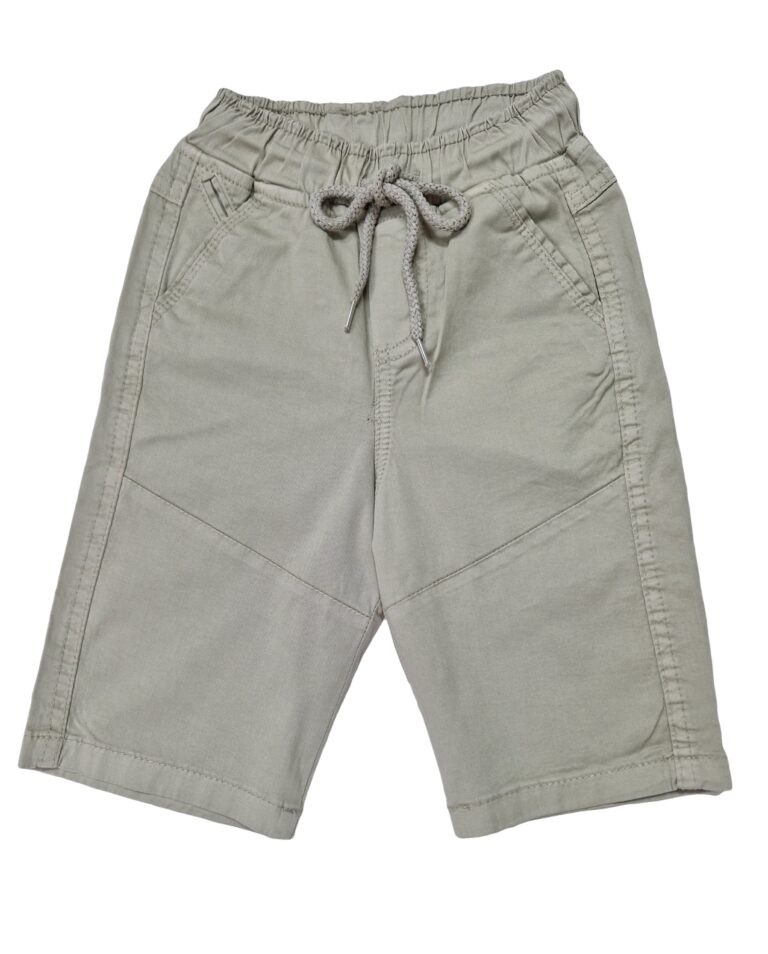 Pantaloni baieti 3/4 eleganti MUSTI, bej 2-6ani
