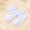 Set 4 perechi sosete bebe fara elastic 0-12 luni