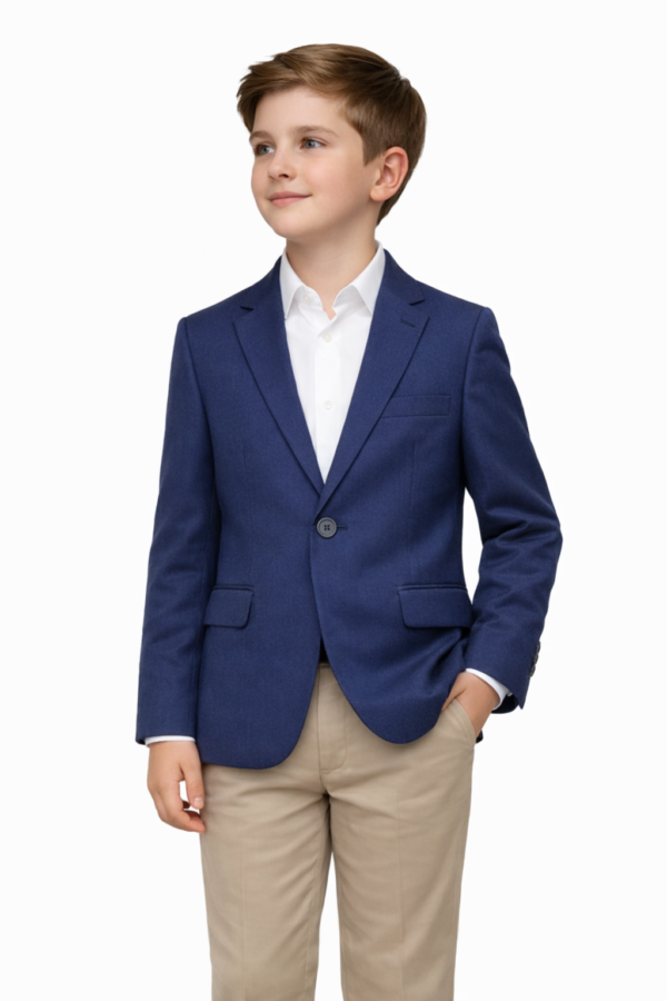 Sacou elegant baieti bleumarin 1-10 ani