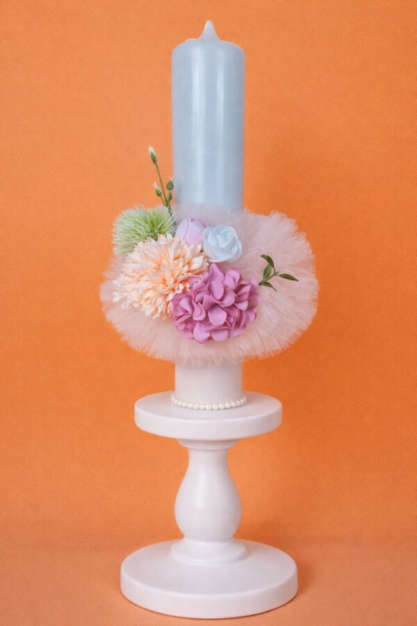 Lumanare botez fete PINK Flower