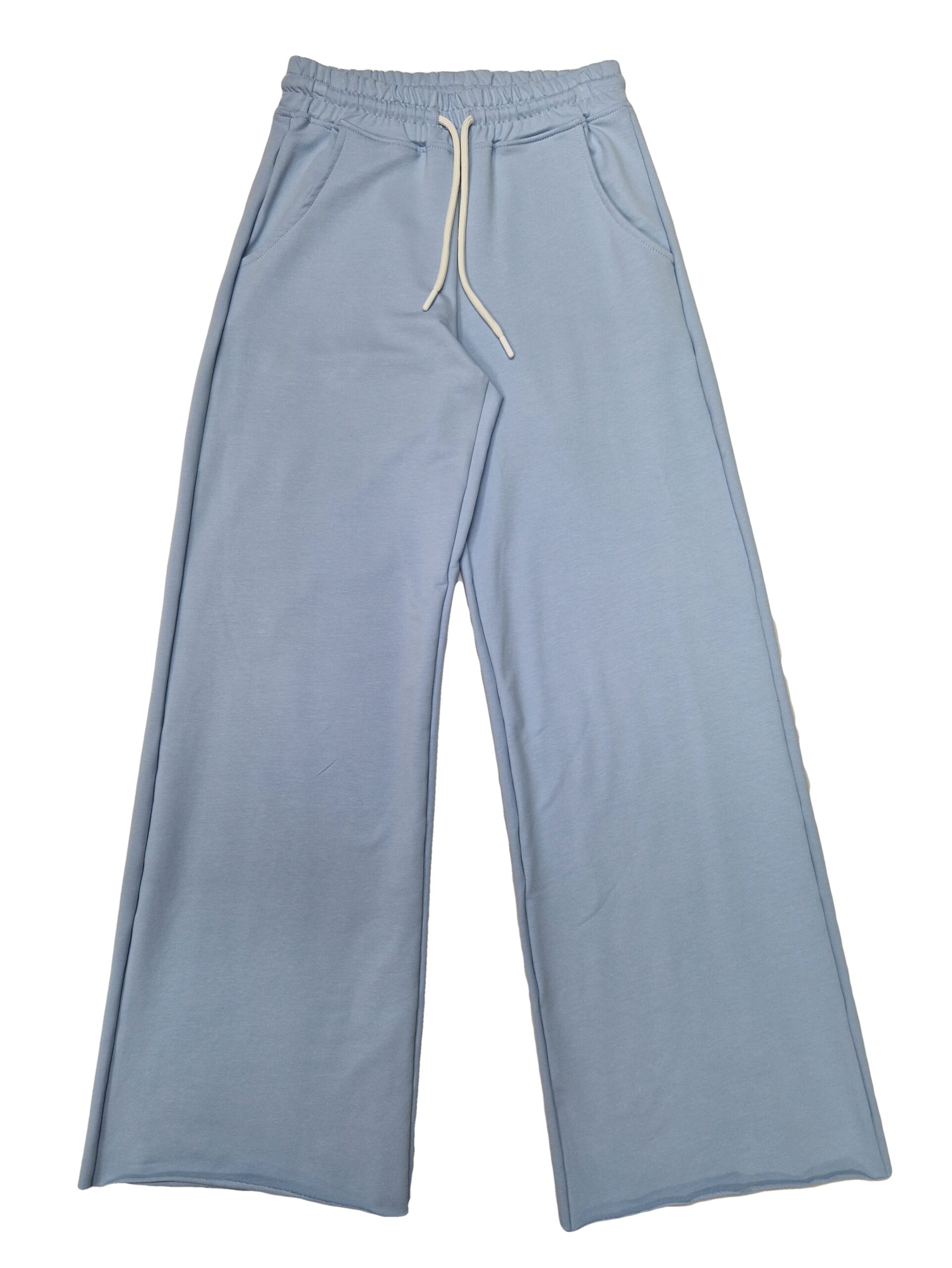 Pantaloni evazati dama BUMBAC BLUE