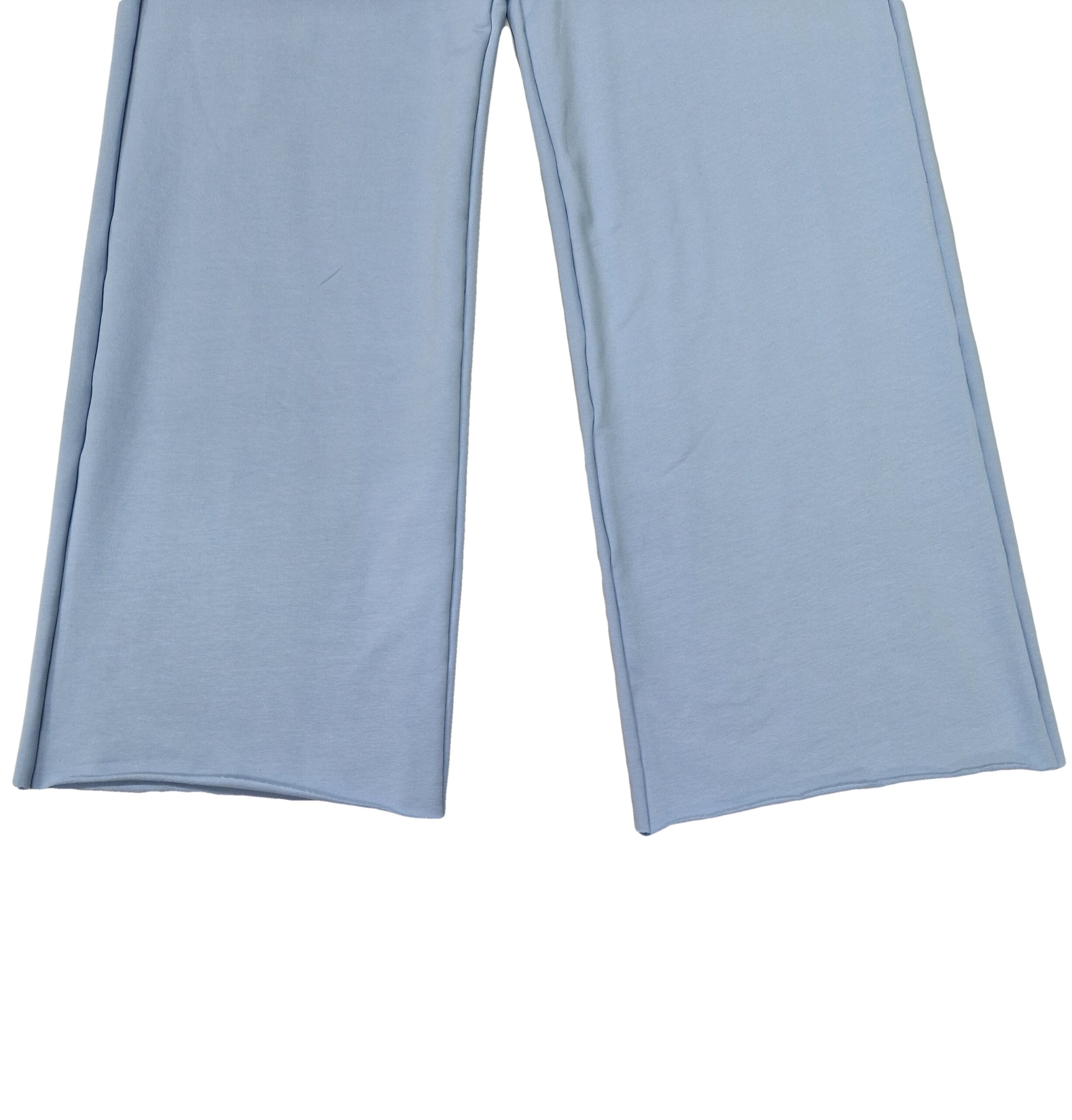 Pantaloni evazati dama BUMBAC BLUE1