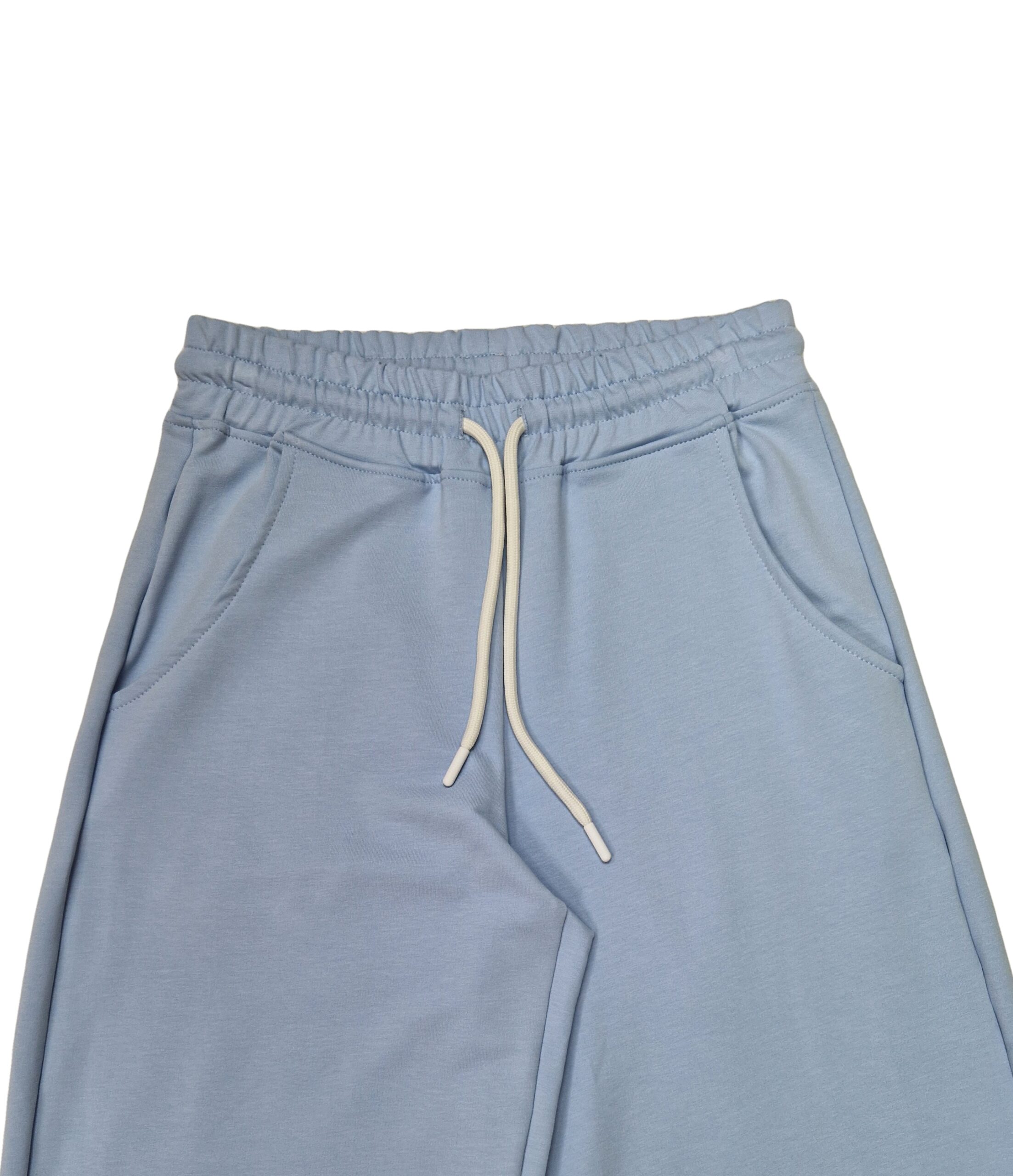 Pantaloni evazati dama BUMBAC BLUE2