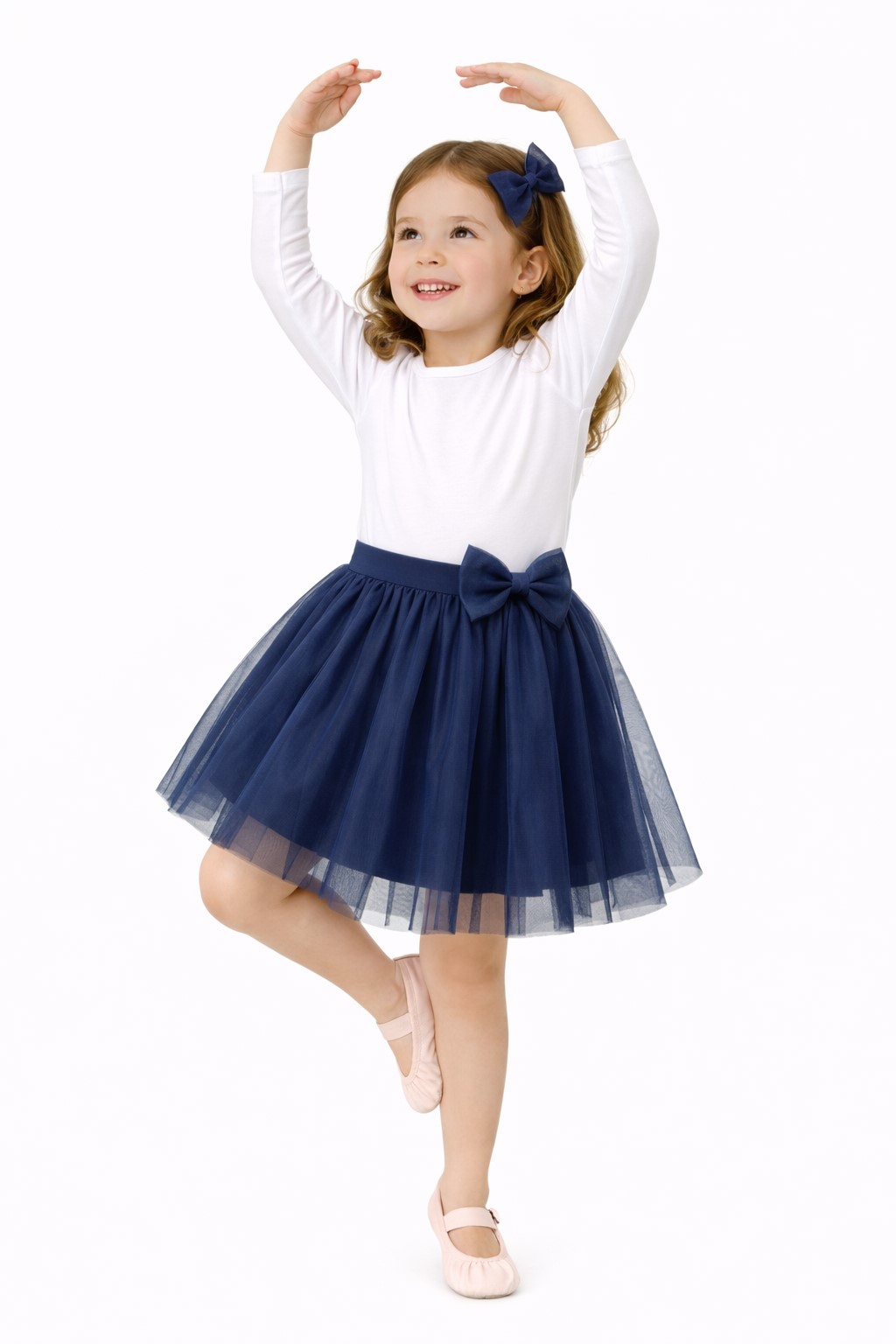 fusta tulle fete bleumarin2