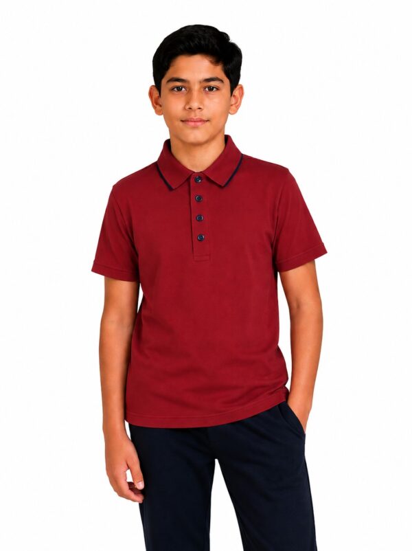 Tricou polo baieti GABRIEL grena