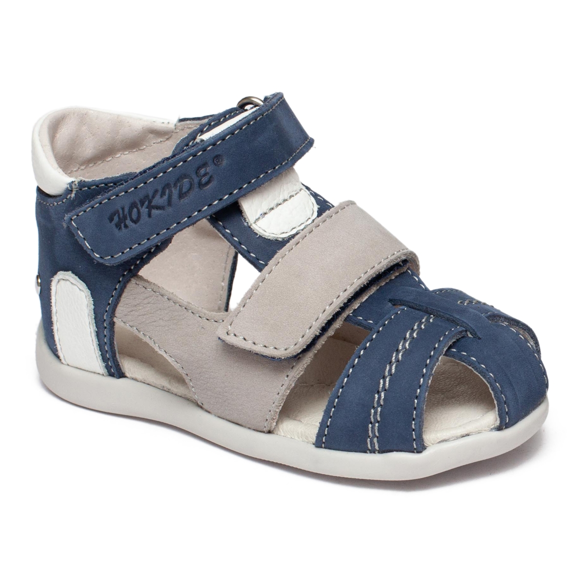 Sandale-hokide-baieti-din-piele-cu-talonet-405-blu-gri-alb-18-25
