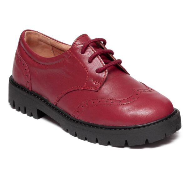 Pantofi fete piele naturala FRIDA grena