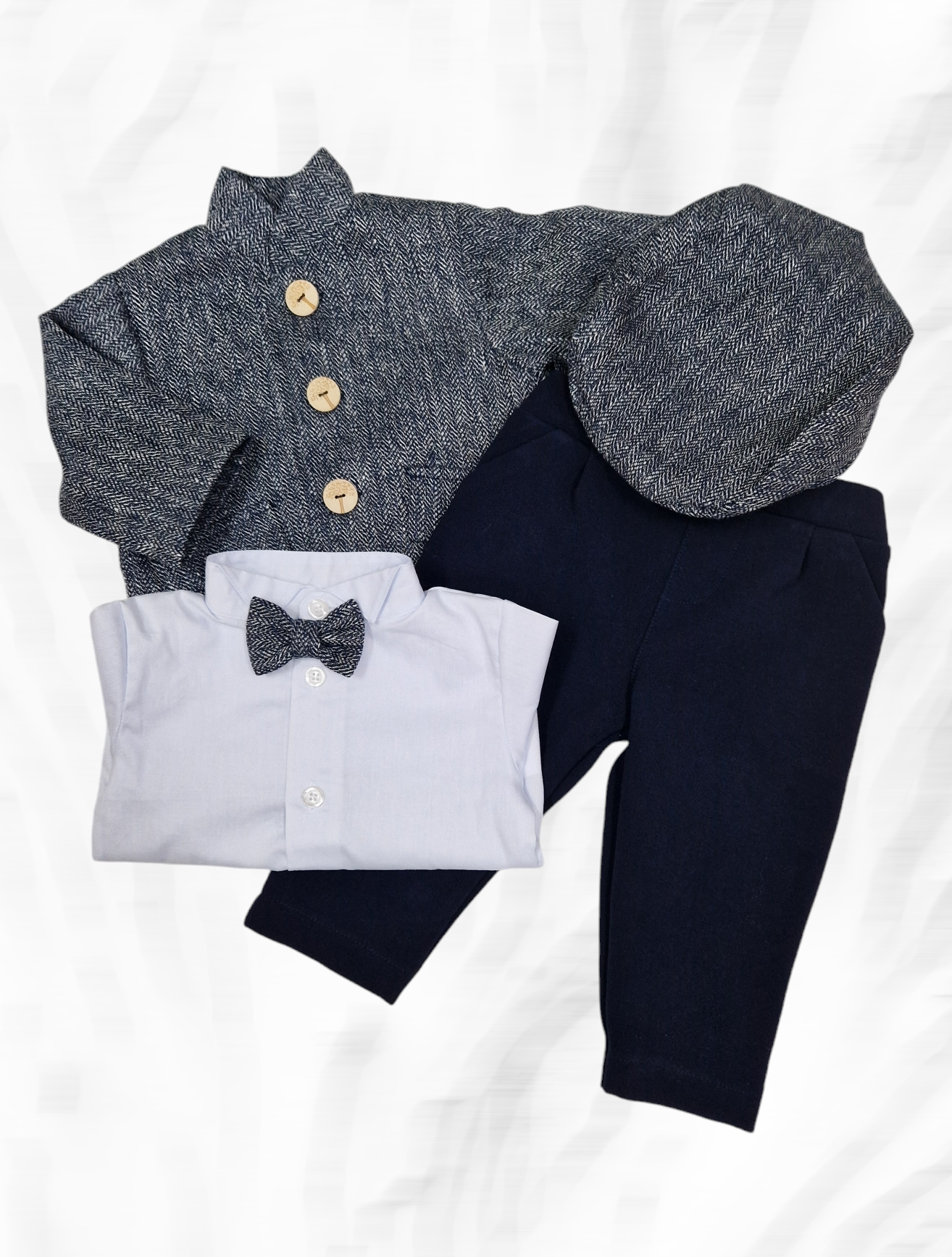 Costum botez baieti MATEI, stofa bleumarin1