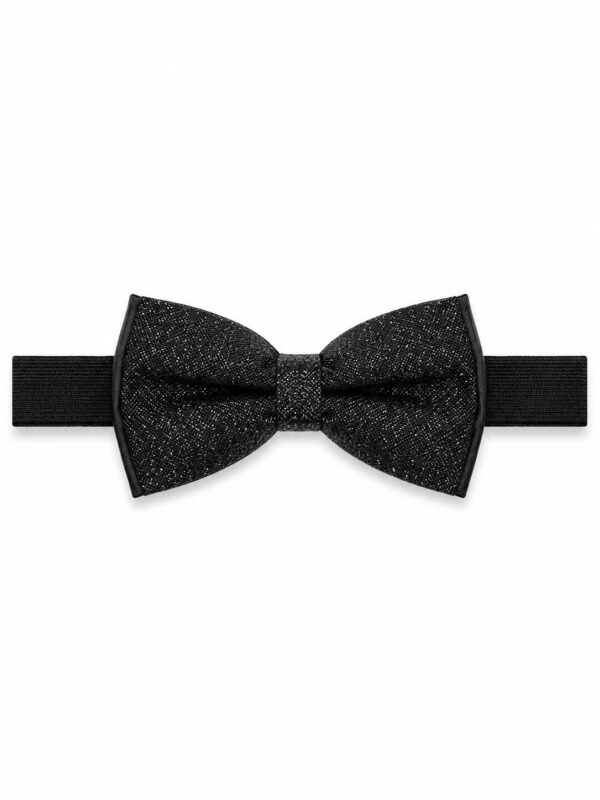 Papion negru dublu copii 10 cm