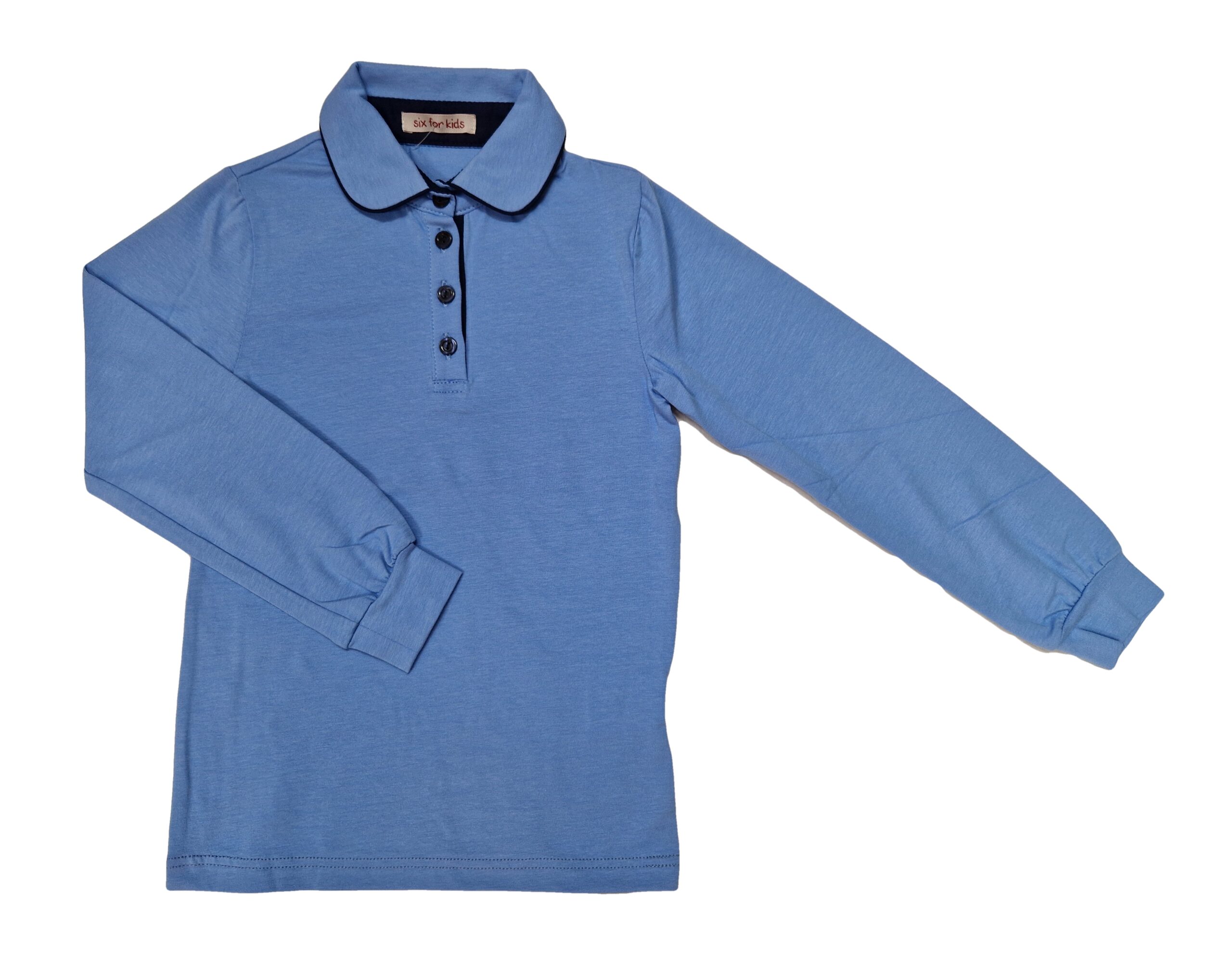 Bluza scoala fete GABRIELA ML albastru contrast