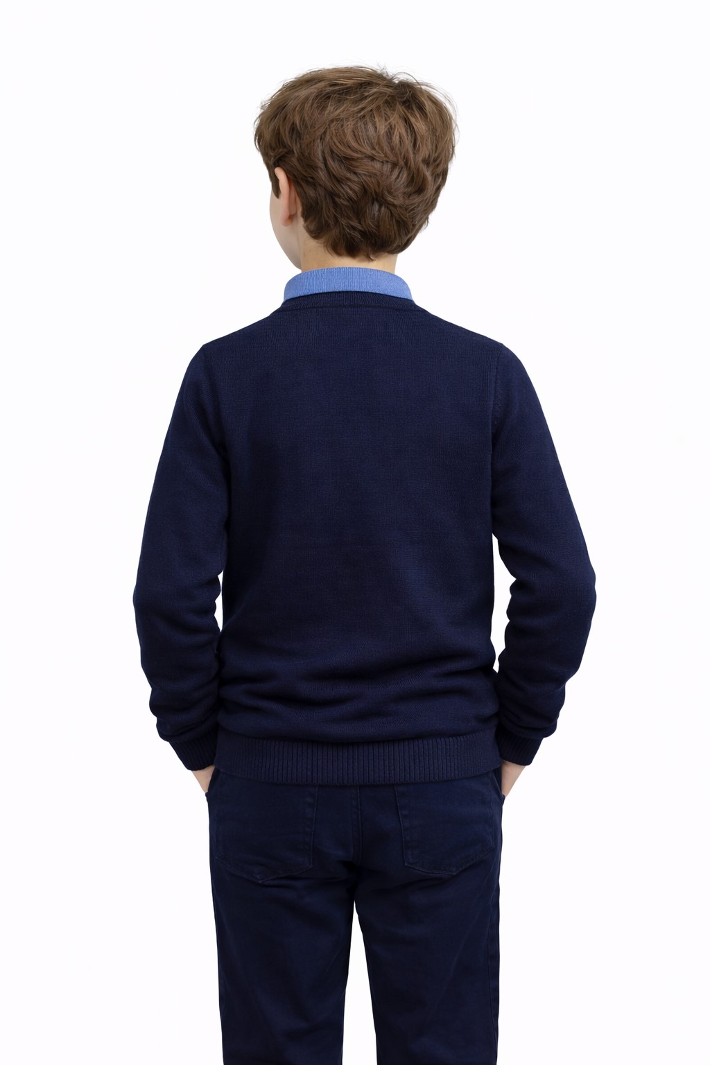 cardigan baieti scoala bleumarin Dorel1