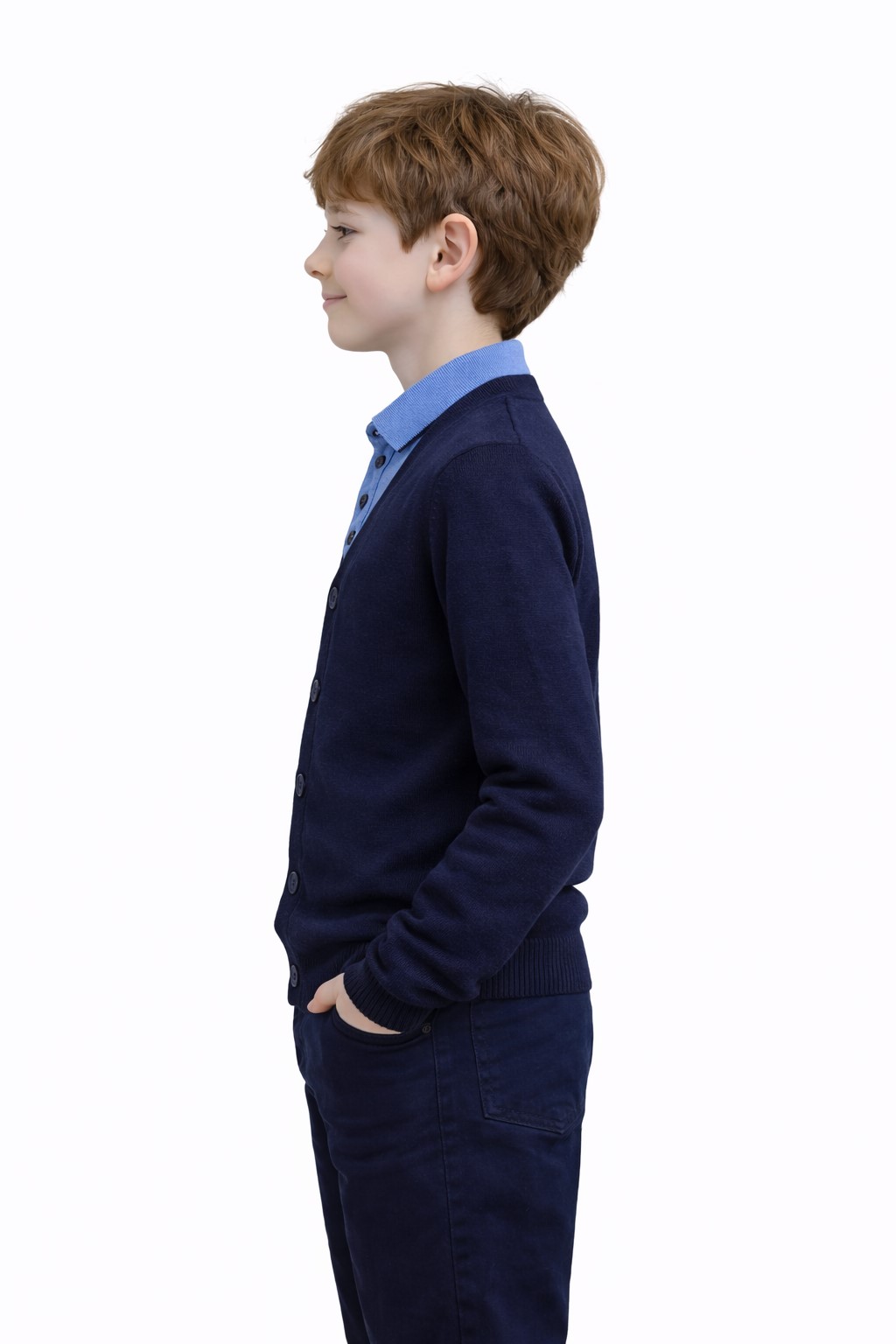 cardigan baieti scoala bleumarin Dorel2