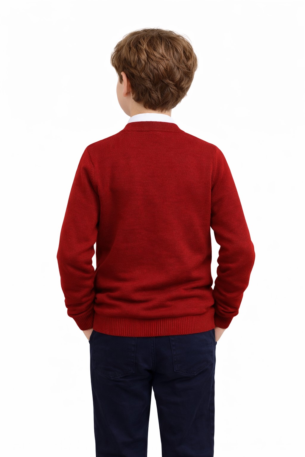 cardigan baieti scoala grena Dorel3