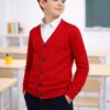 Cardigan rosu copii DOREL 5-16 ani