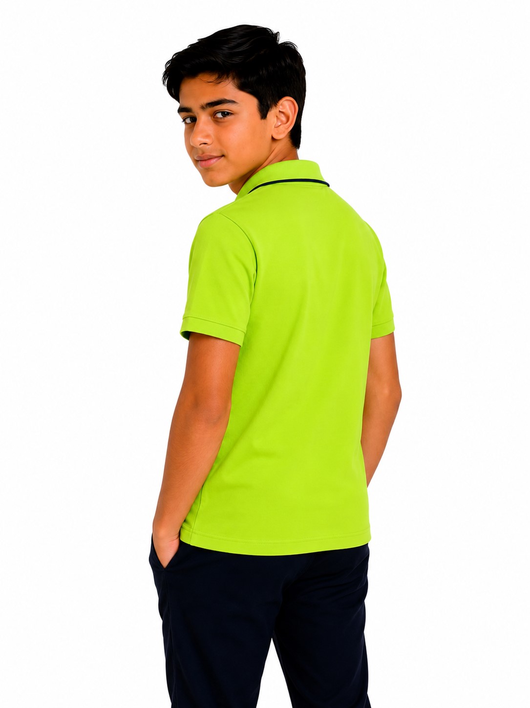 tricou polo scoala gabriel verde2