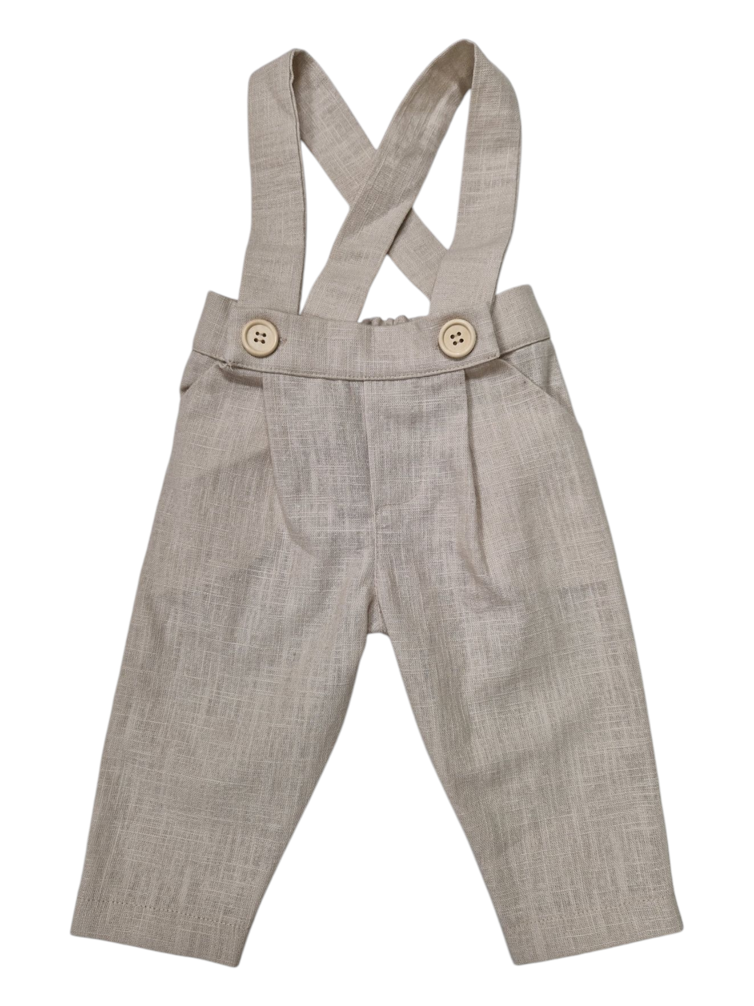 Costum de in pentru botez baiat VICTOR, bej2