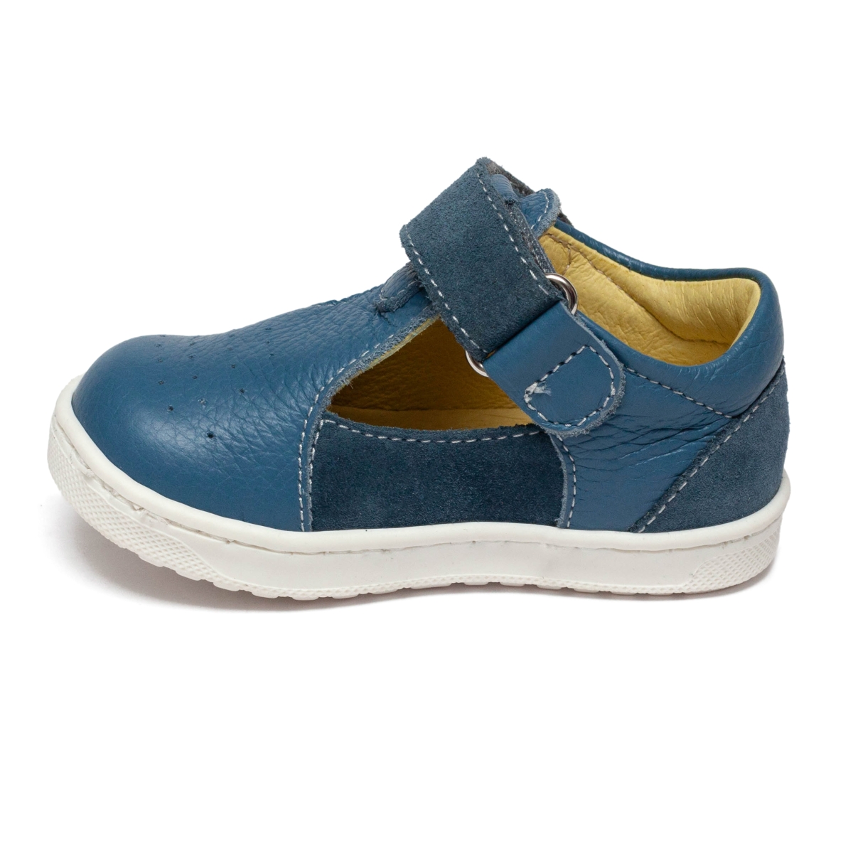 Pantofi baieti semidecupati cu talonet si talpa flexibila PABLO 01 blu1