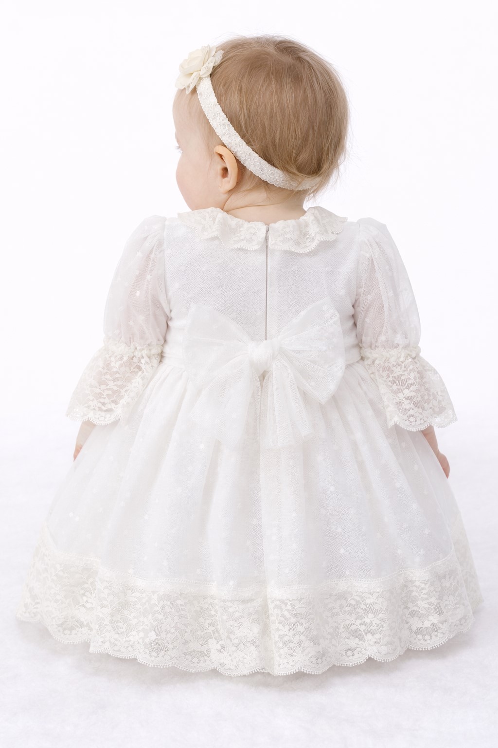 rochie botez fete Baby Carla crem1