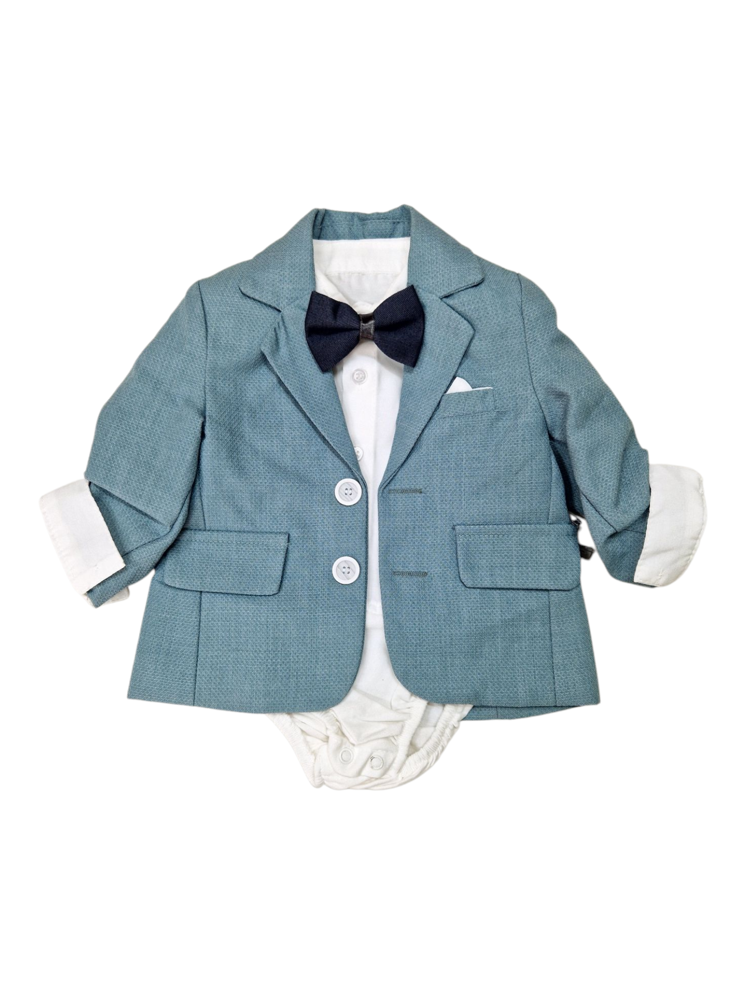 Costum botez baiat TUDOR, verde1