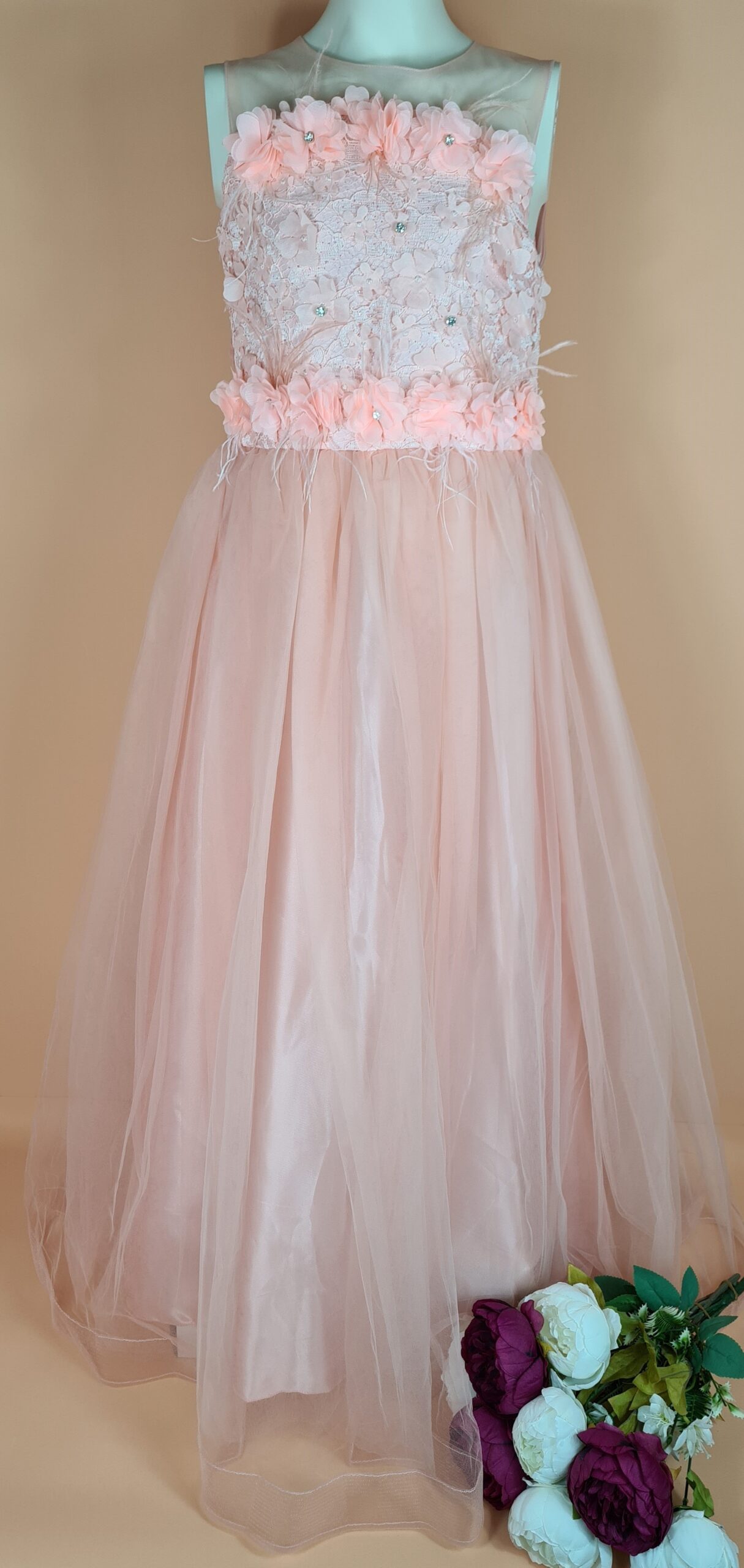 Rochie de ocazie fete DORA somon