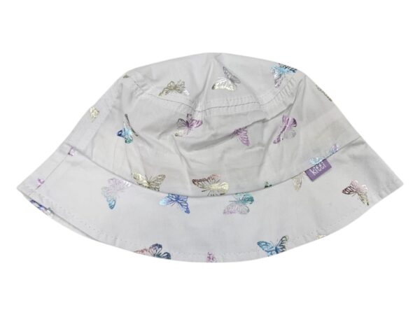 Palarie fete BEACH butterfly 1-3 ani, alba