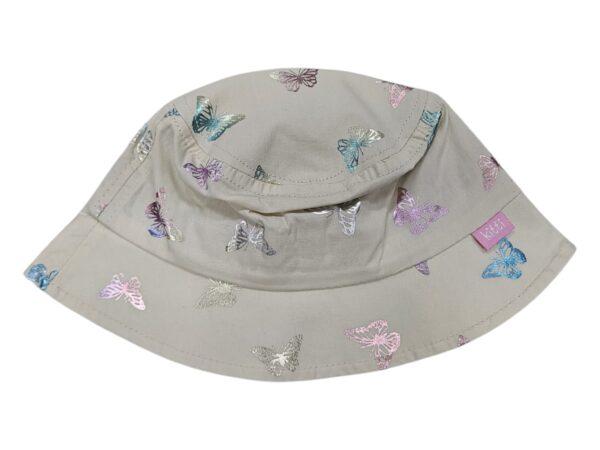 Palarie fete BEACH butterfly 1-3 ani, bej
