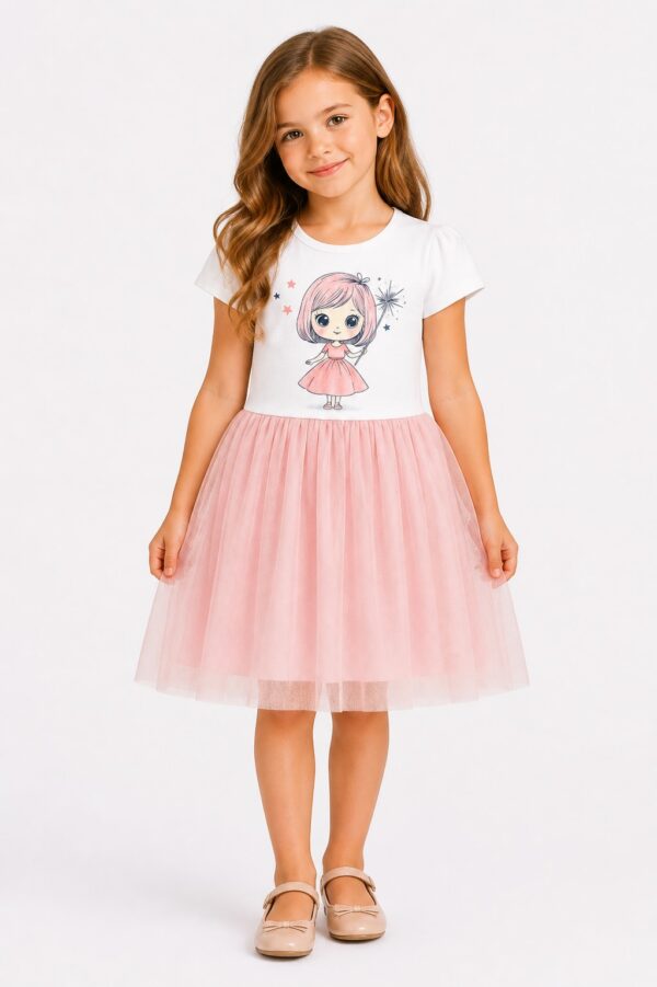 Rochie fete Little PRINCESS corai 2-6 ani