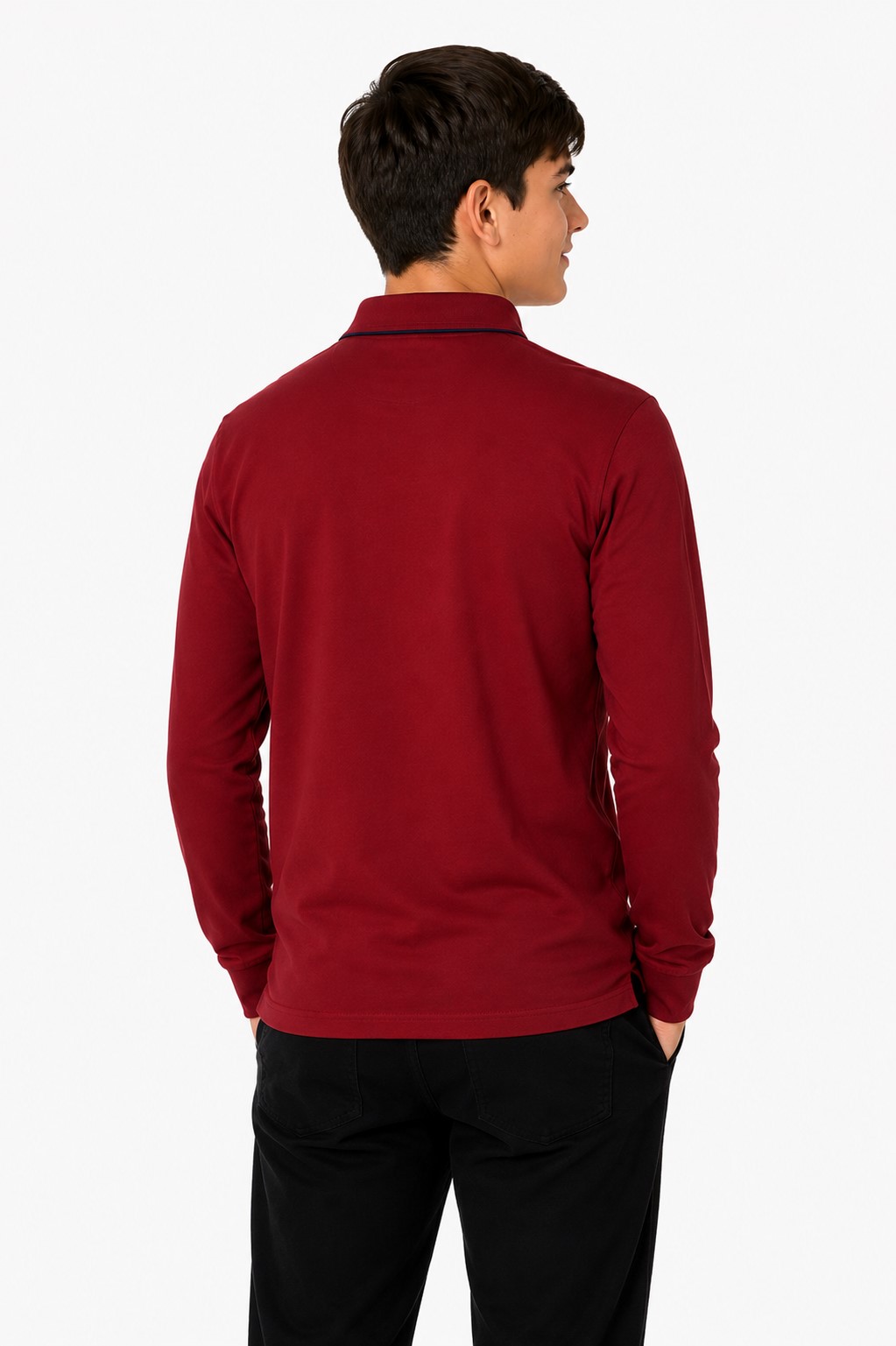 Bluza baieti GABRIEL grena contrast 2