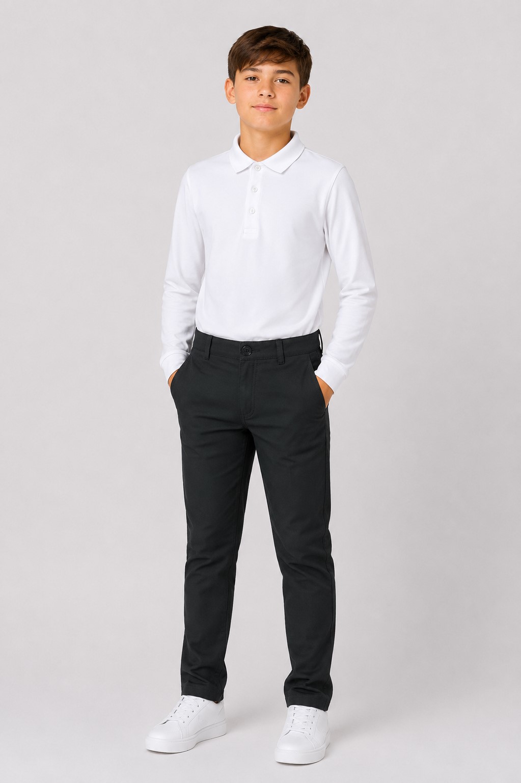 Pantaloni scoala baieti Praga NEGRU