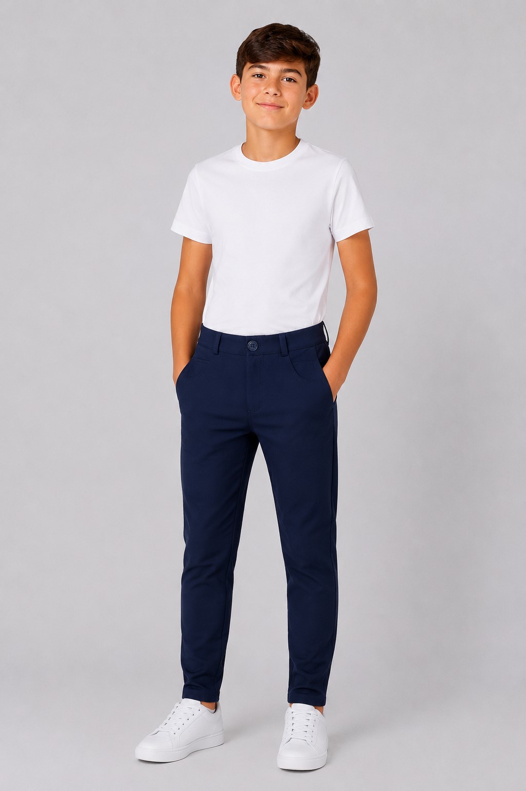 Pantaloni scoala baieti Praga bleumarin