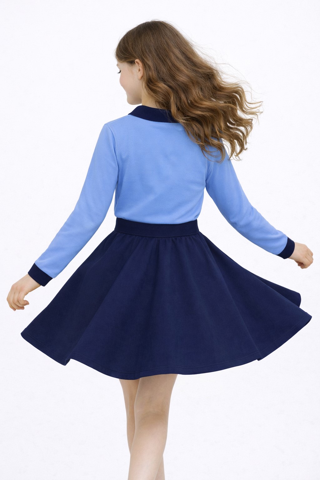 bluza scoala fete Romina albastra2