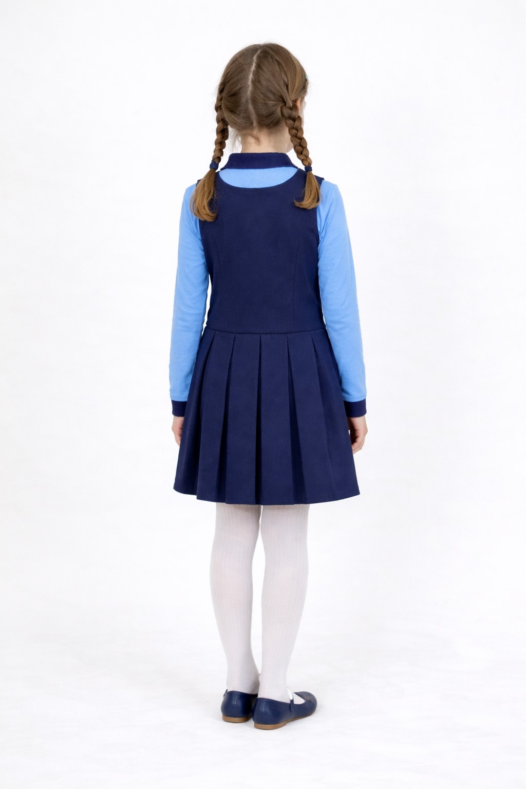 bluza scoala fete Romina albastra6